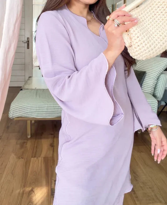 Bloom Cord Set Lilac & Brown Purple