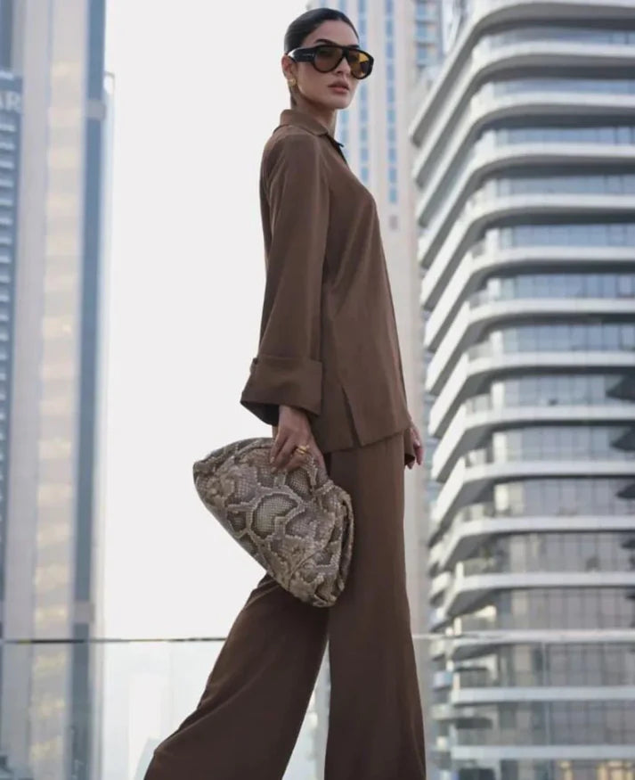Earthy Brown Cord Set