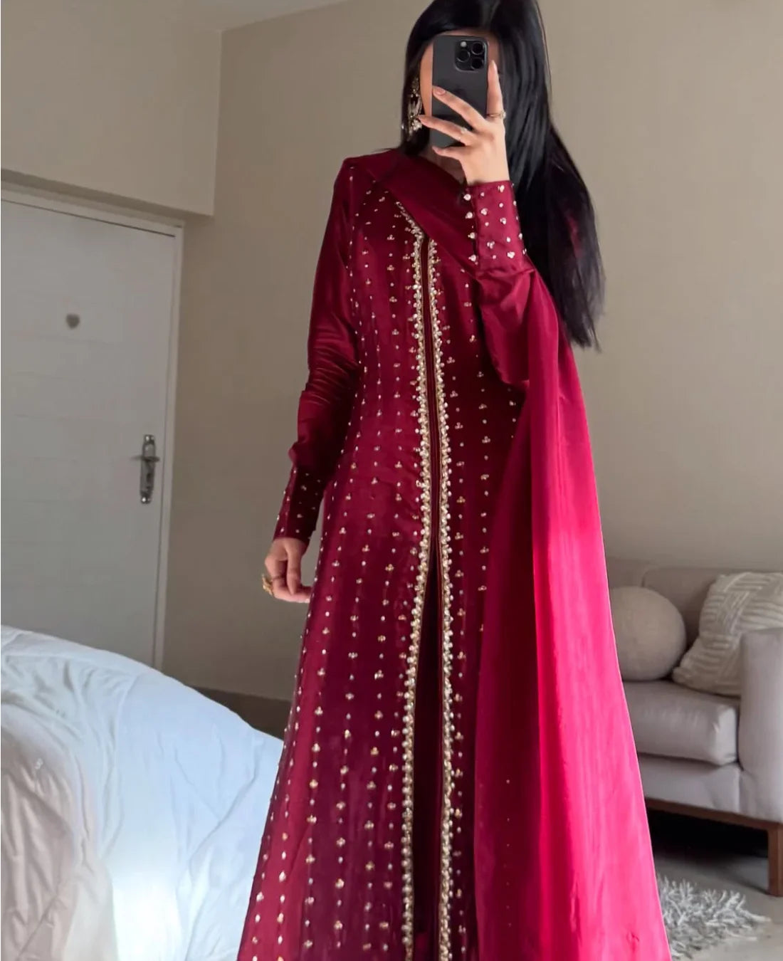 3-Piece Embroidered Suit