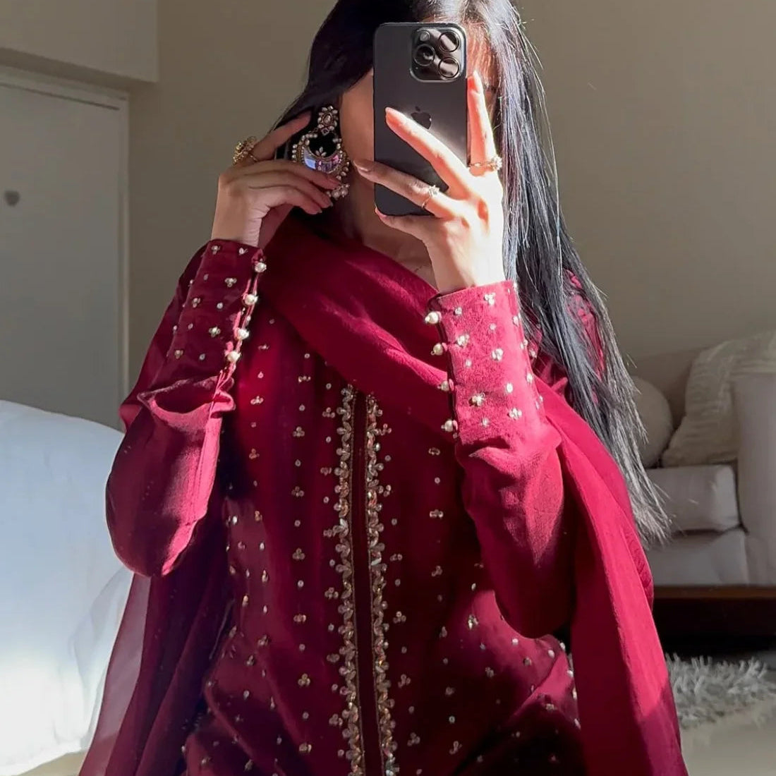 3-Piece Embroidered Suit