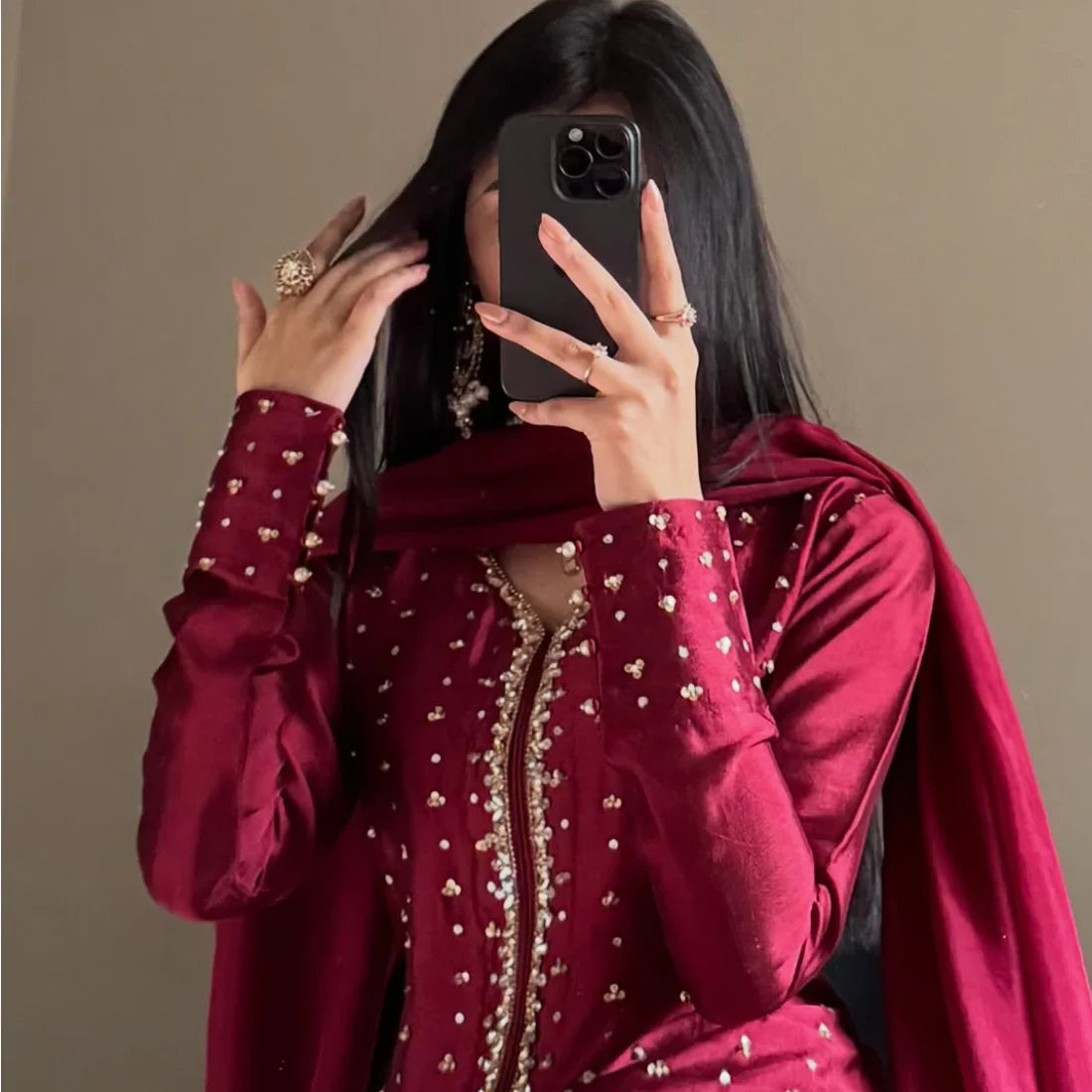 3-Piece Embroidered Suit